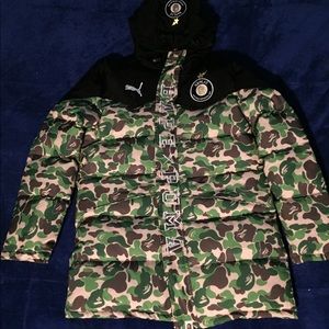 Bape x puma coat